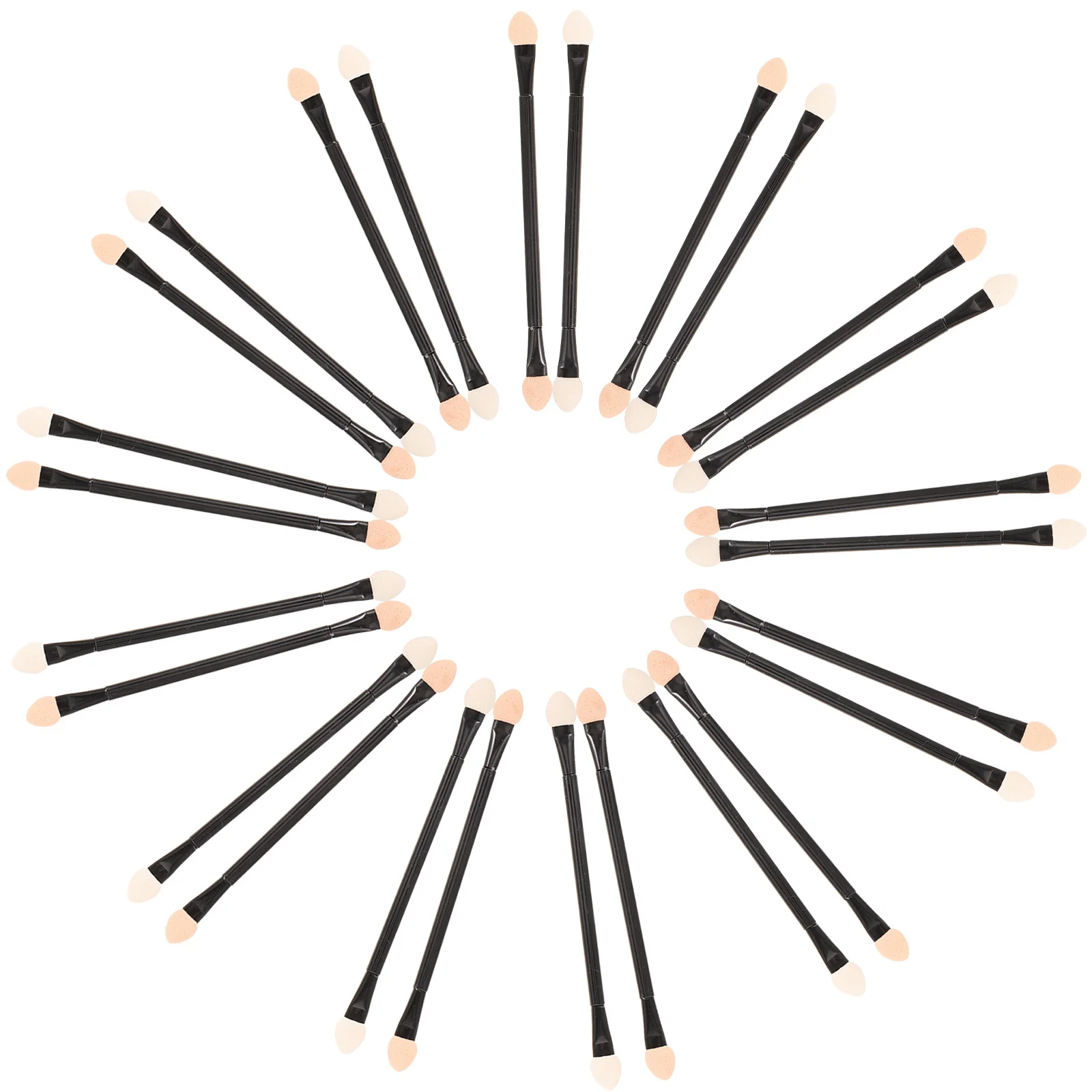 30 個のアイシャドウスティックアイシャドウブラシキット女性ロングハンドル両端メイクアップ