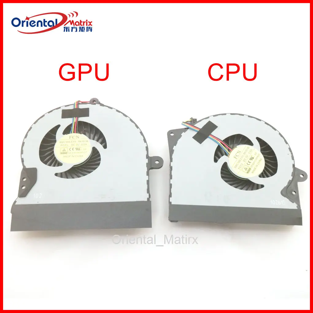 

DFS561405PL0T DFS501105PR0T DC5V для Asus G751 G751J GTX860M G751JM охлаждающий вентилятор
