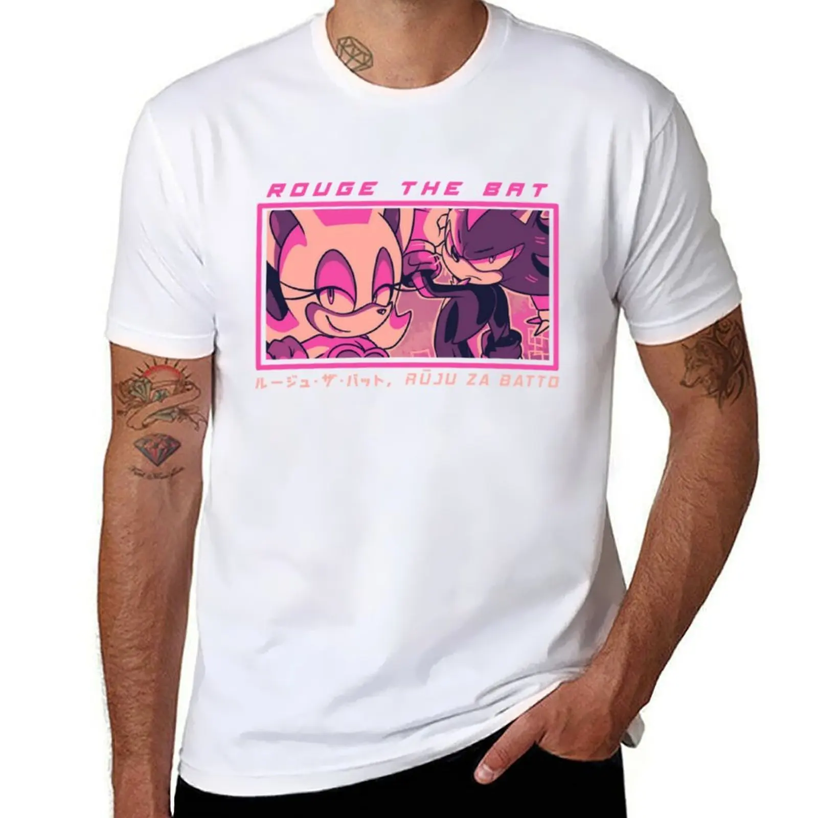 

ROUGE THE BAT T-Shirt t shirts cotton 100% man t shirt heavy cotton T-Shirt