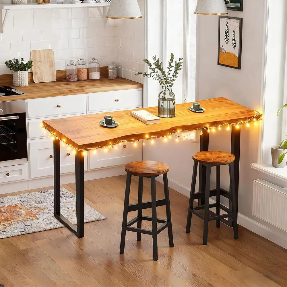 

Counter Height Metal Leg Bar Tables for Kitchen & Dining Rooms - Ideal for Small Spaces