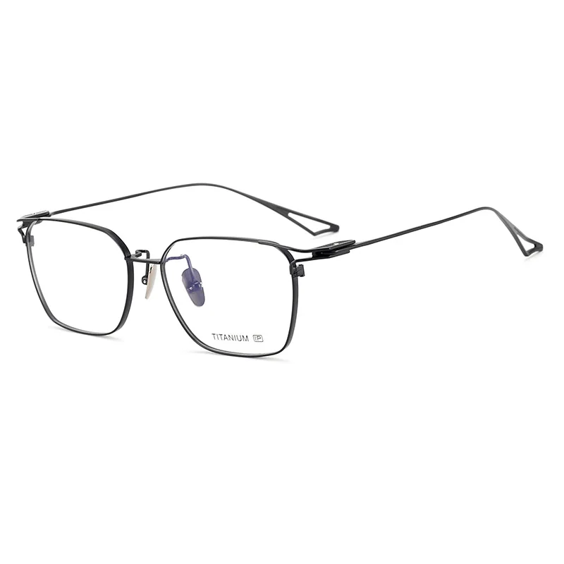 High-end Titanium Eyeglasses Frame brand metal frame glasses mens Square Optical Eyewear Frame armazones de lentes para hombre