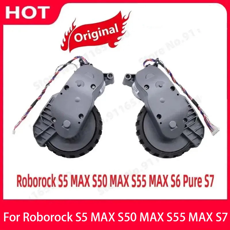 Original Roborock S5 MAX S50 MAX S55 MAX S6 Pure S7 Left And Right Walking Wheels Parts Vacuum Cleaner Wheel Accessories