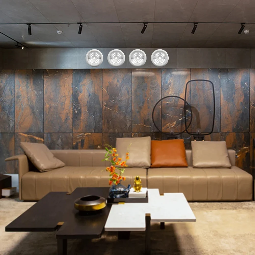 

1 шт., однослойная жалюзи из АБС-пластика, система вентиляции воздуха, регулируемое направление потока воздуха, вентиляционное отверстие для свежего воздуха в помещении для воздуховода 50 мм