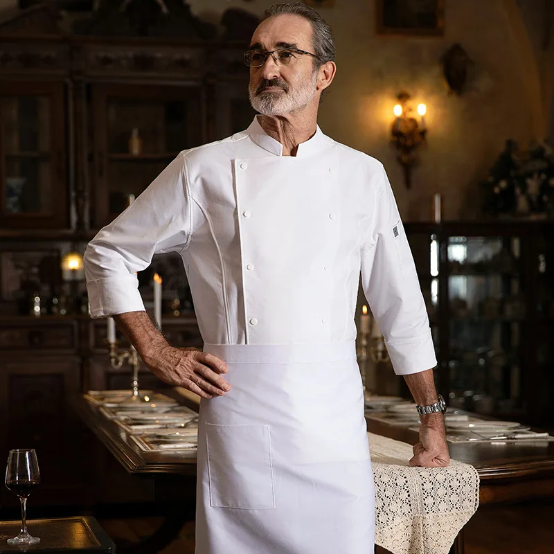 셰프 작업복 가을 겨울 남성 레스토랑 호텔 케이터링 캔틴 주방 긴 소매 베이킹 주방 작업복