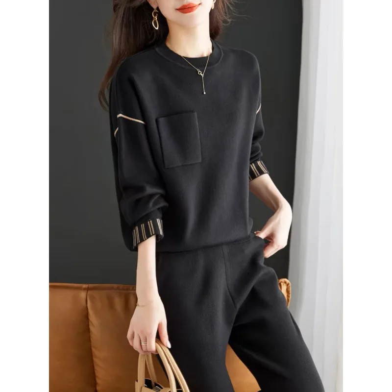 Spring and Autumn New Luxury Fashion Set Age Reducing Western Leisure Elegant Women's Two Piece Set