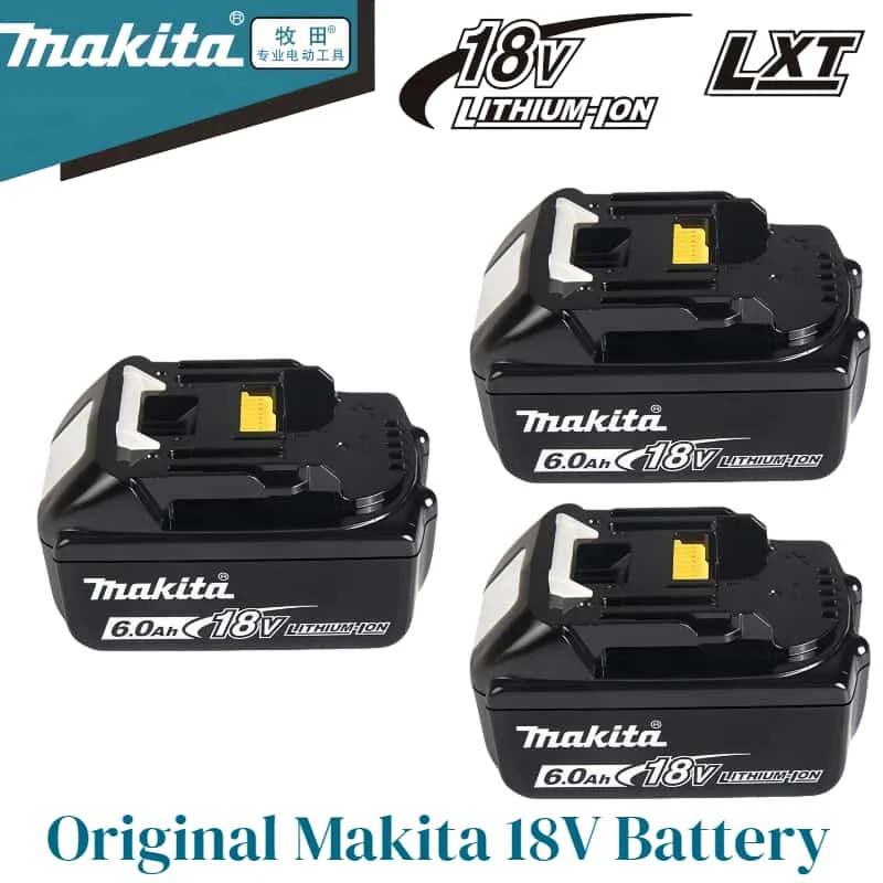 

Original Makita 18V battery, 6.0Ah Makita18V tool battery for Makita Power tool DTW700 DTD173 DHP489 DGA404 DJV182 HR40Z