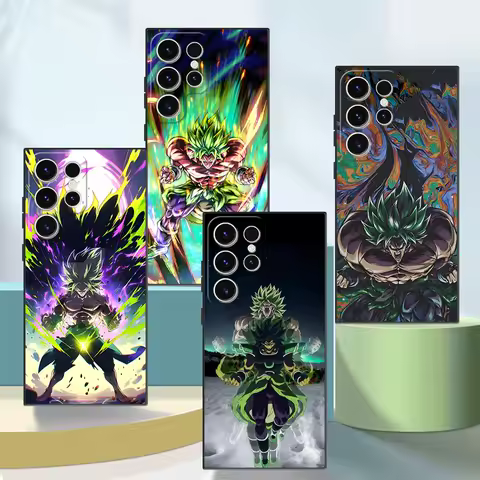 Dragon Ball Broli Goku Black Soft Phone Cover Case for Samsung Galaxy S24 Plus S25 Edge S20 S21 FE S23 Ultra