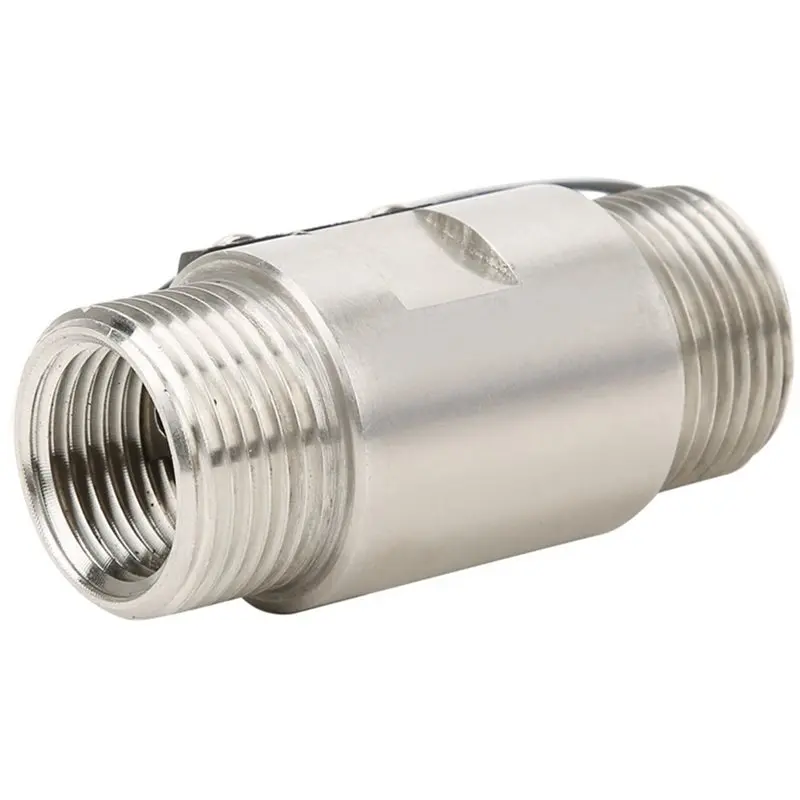 -04 Water Current Sensor 304 Stainless Steel Double Male Thread Switch High Accuracy G3/4in Piston Type Water Switch