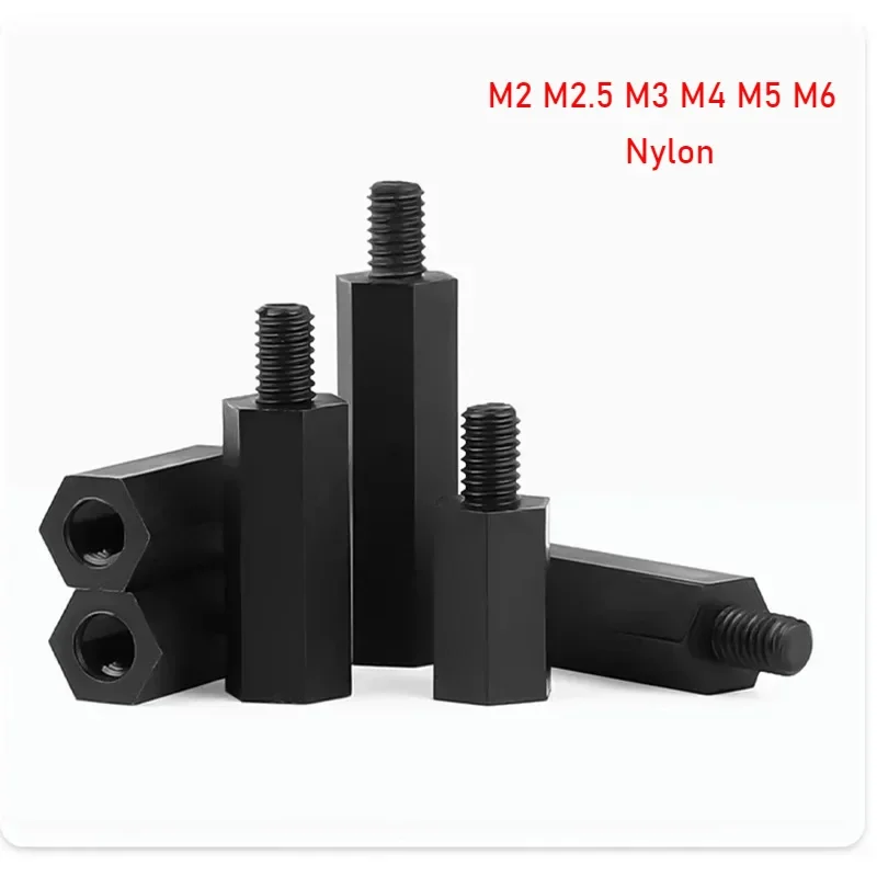 Black Single Hexago…