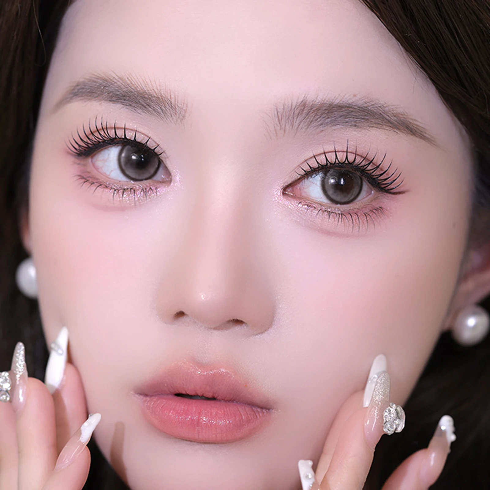 U-shaped Segmented Kpop False Eyelashes Korean Cluster Natural Individual Lash DIY Large Capacity Eyelash Manga Black Stem image 4