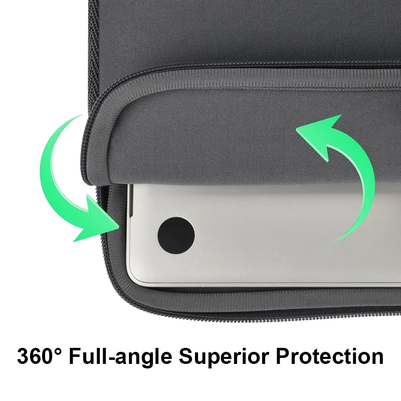 Grey Laptop Sleeve Case 11 12 13 14 15 16 inch For HP DELL Notebook bag Carrying Bag Macbook Air Pro 13.3 Protective Case