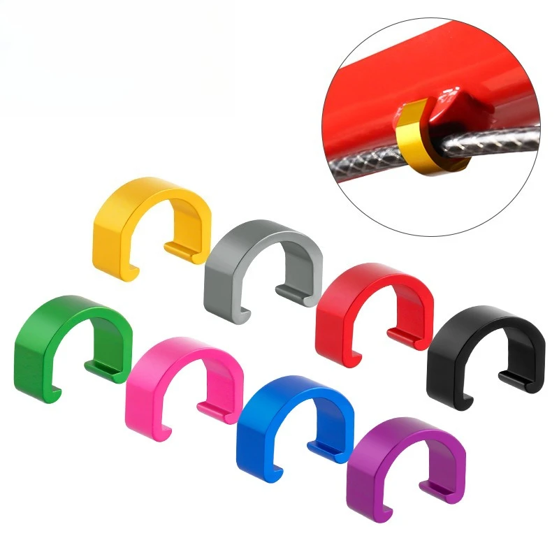

Велосипедная C-образная пряжка U-образный кабельный зажим, фиксирующий зажим для масляной трубы из алюминиевого сплава, тормозной кабель трансмиссии, материал из алюминиевого сплава