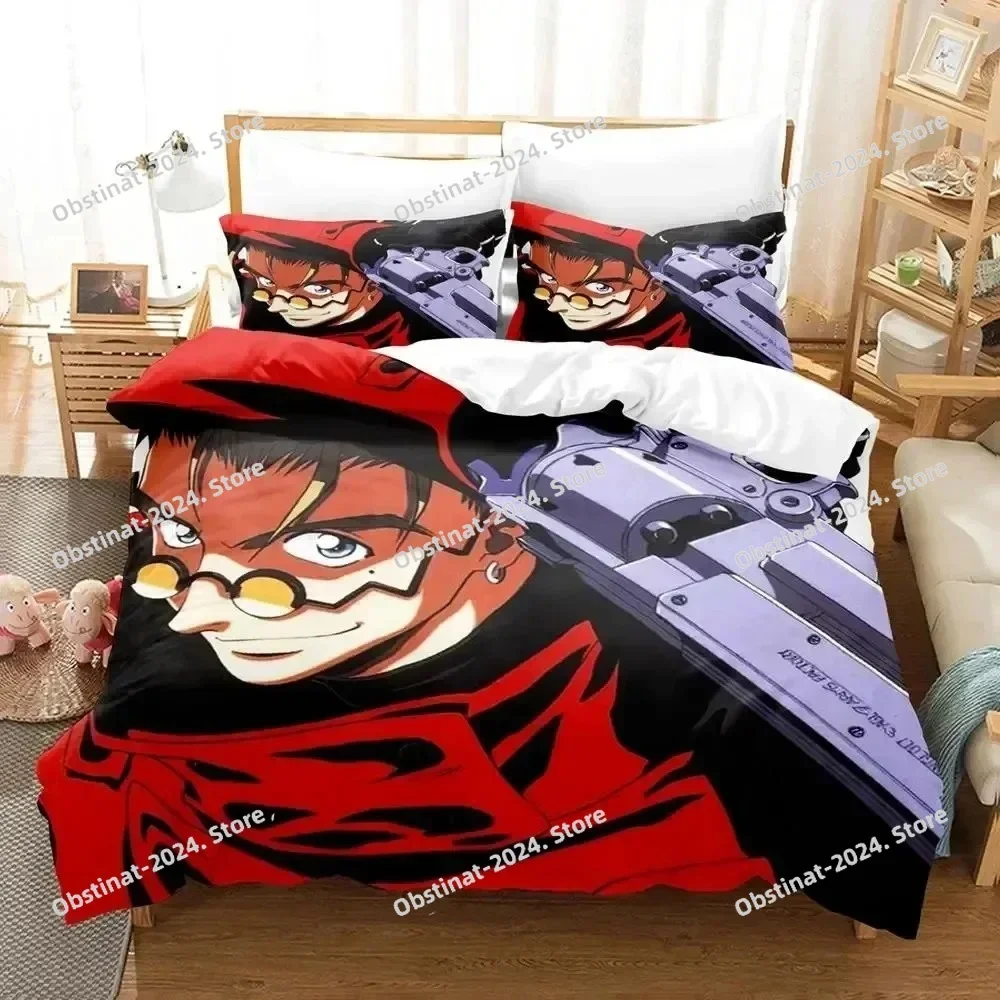 

Anime TRIGUN STAMPEDE Bedding Set Duvet Cover Bed Set Quilt Cover Pillowcase Comforter king Queen Size Boys Adult Bedding