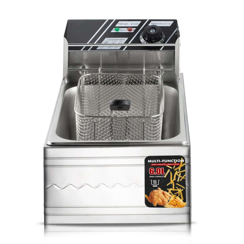 500W Household Mini Fries Fried Food Electric Fryer with Fried Basket