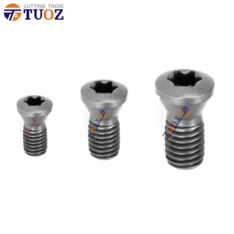 TUOZ Screw M2 M2.2 M2.5 M3 M2*5 M2.2*6 M2.5*6 M3*8 M3*10 M2.5*8 Carbide Inserts Accessories for Turning Tool Lathe CNC Cutter