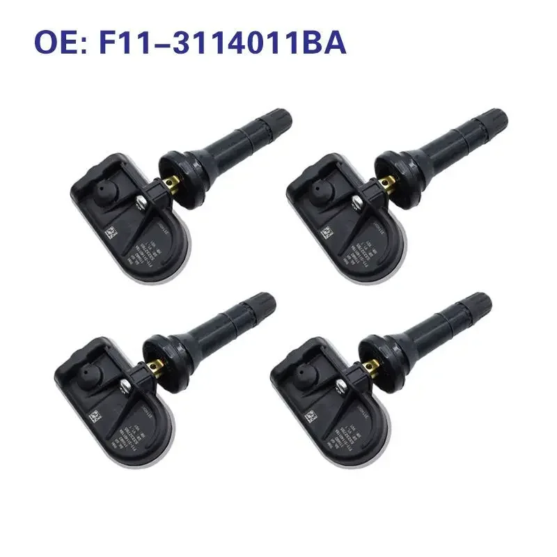 4Pcs TPMS Sensor F11-3114011BA Tire Pressure Sensor For Chery Jetour Traveller TPMS F113114011BA 433Mhz