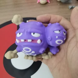 New Weezing Koffing Anime Figures Proportion World 1:20 Diy 3d Printing Cartoon Character Desktop Collectio Model Toy Gift