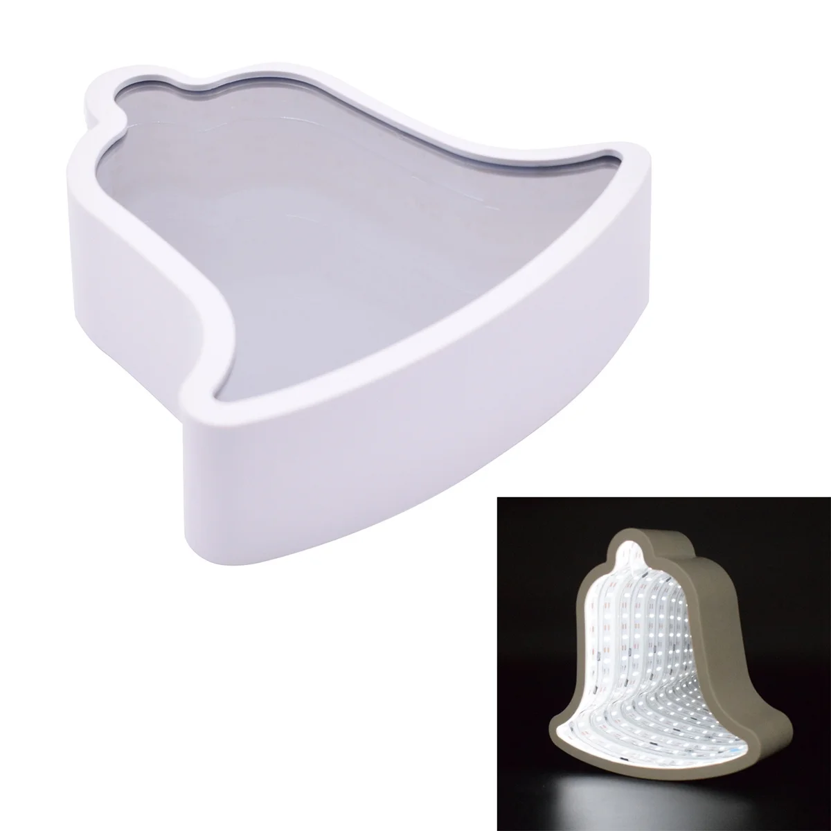 

Mirror Tunnel Led Night Light For Kids Room Living Room Wedding Party Decor White Wall Lighting