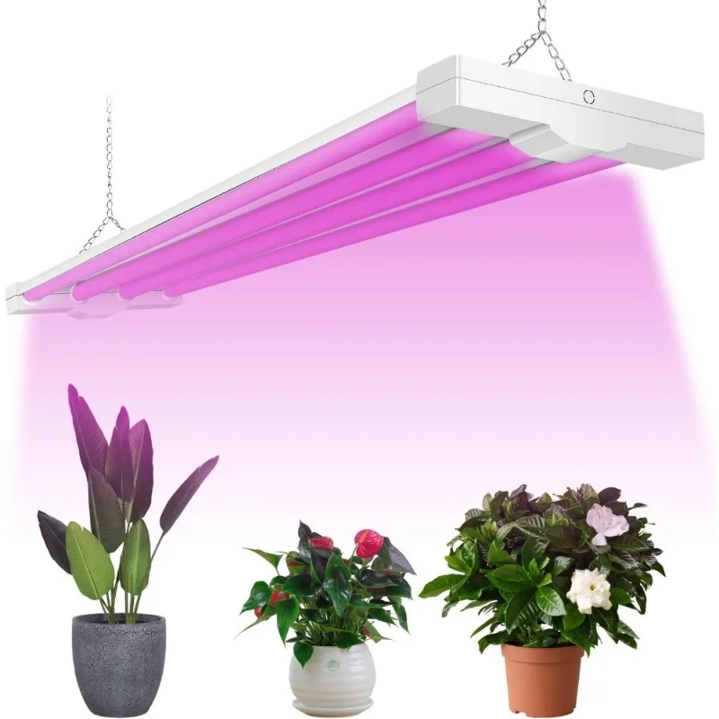 

HOME-4ft 80W LED Grow Light Full Spectrum Integrated Fixture for Indoor Plants Hydroponic Greenhouse Seedling Veg Flower with