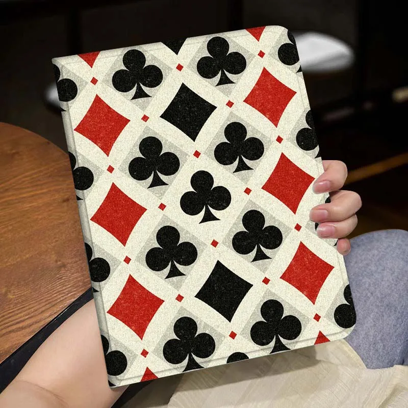 Cartoon Heart Grid Pattern Cover For Lenovo Xiaoxin Tab Pad K10 K11 Y700 P11 3rd GT Pro Plus Gen Tablet Case Gift