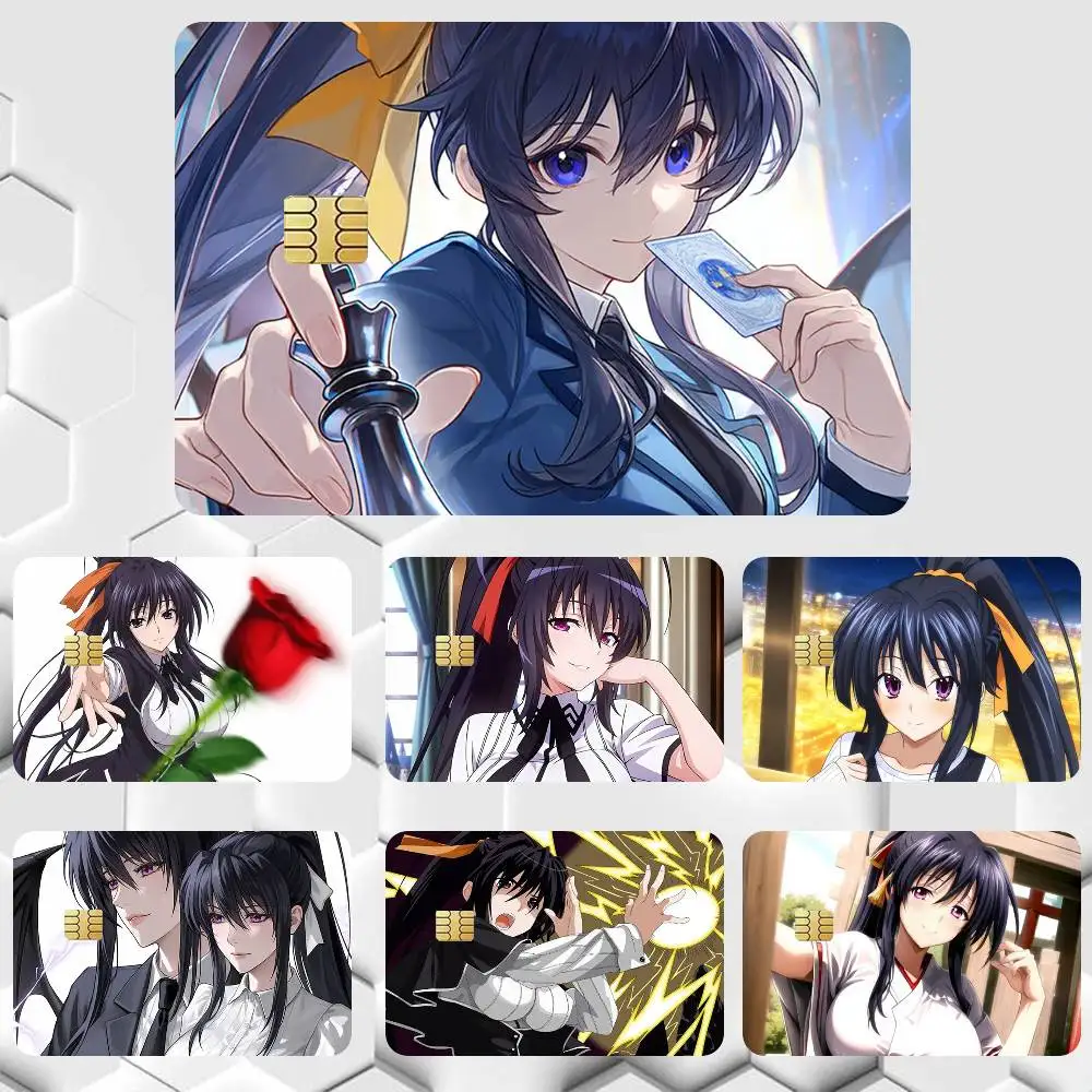 Akeno himejima Hight School DxD Anime  Sticker Film Tape Skin for Credit Card Debit Card Waterproof Stickers