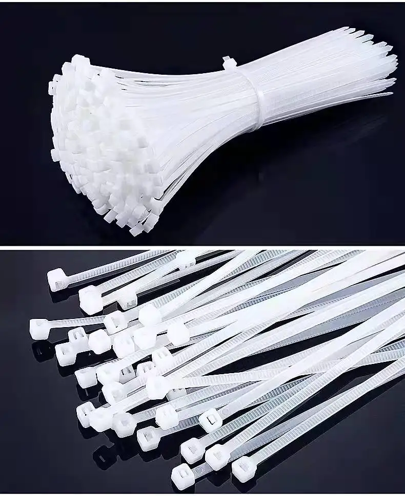

Self-locking plastic nylon tie 100 PCS black 5X300cable tie fastening ring3X200 cable tie zip wraps strap nylon cable tie set