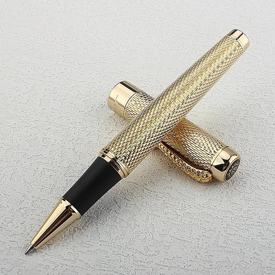 Imagem -03 - Jinhao-medium Nib Roller Ball Pen para Homens e Mulheres 0.7 mm Dragon Crystal Diamante Escrita Metal Água Flow Signature Canetas Presente