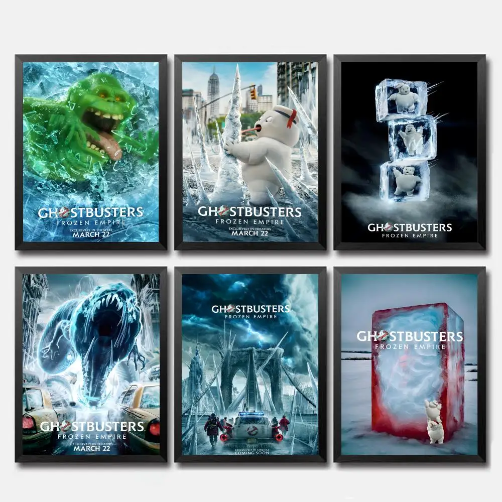 Póster Personalizado de G-Ghostbusters Frozen EmpireS, Póster de PP Grueso, Adhesivo Decorativo para Pared, para Decoración del Hogar