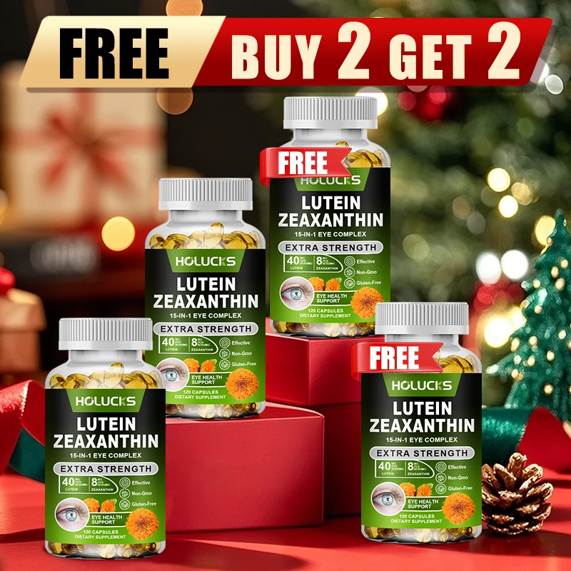 

Buy 2 Get 2 Free! Lutein & Zeaxanthin Capsules, with Zinc, Support Macular Protection, Blue Light Filter & Eye Strain Relief