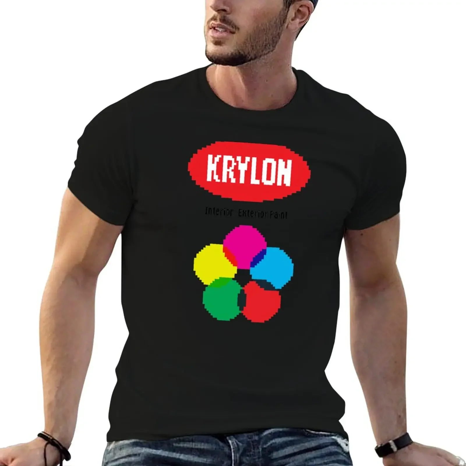 

Krylon Spray Paint 8-Bit T-Shirt oversize t-shirts man heavyweights Luxury man oversized t shirt men