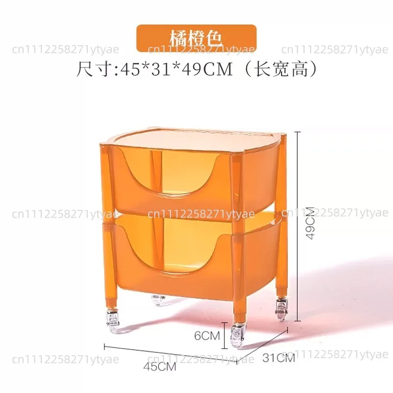 Multi Layer Movable Kitchen Storage Trolley Rack Household Sundry Organizer Furniture