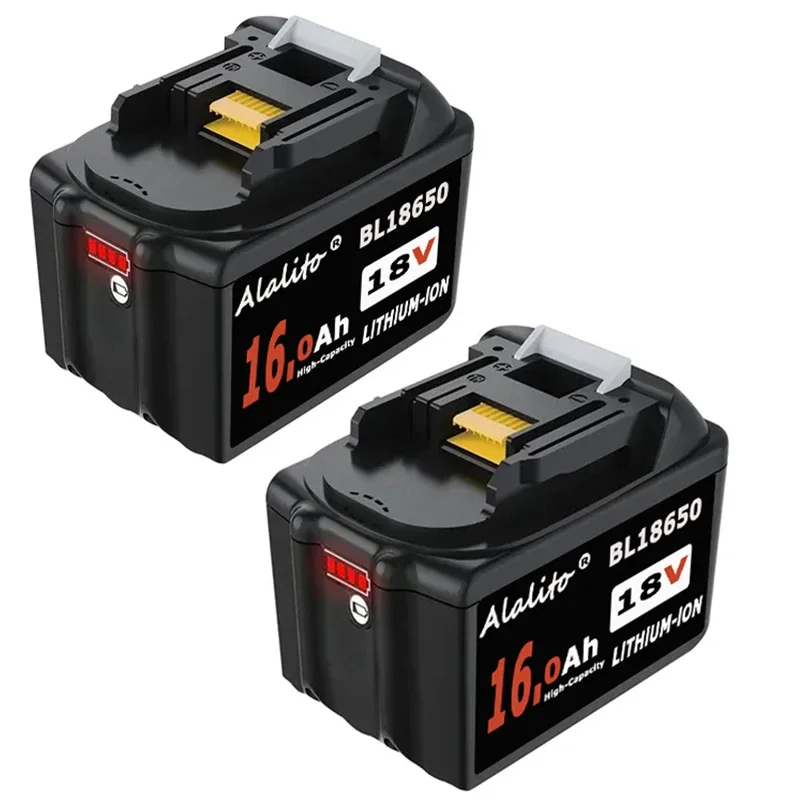 2024 Upgrade Rechargeable 18V 16000mAh Li-Ion Battery For Makita BL1830 BL1815 BL1860 BL1840 Replacement Power Tool Battery