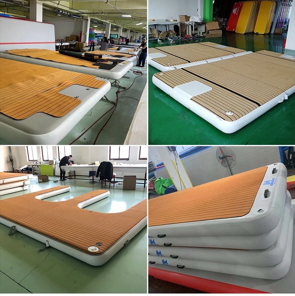 Nadmuchiwana platforma wędkarska Nadmuchiwany materac pływający Magiczna Mata Pływająca Sofa Łóżko Mata do odpoczynku na jacht