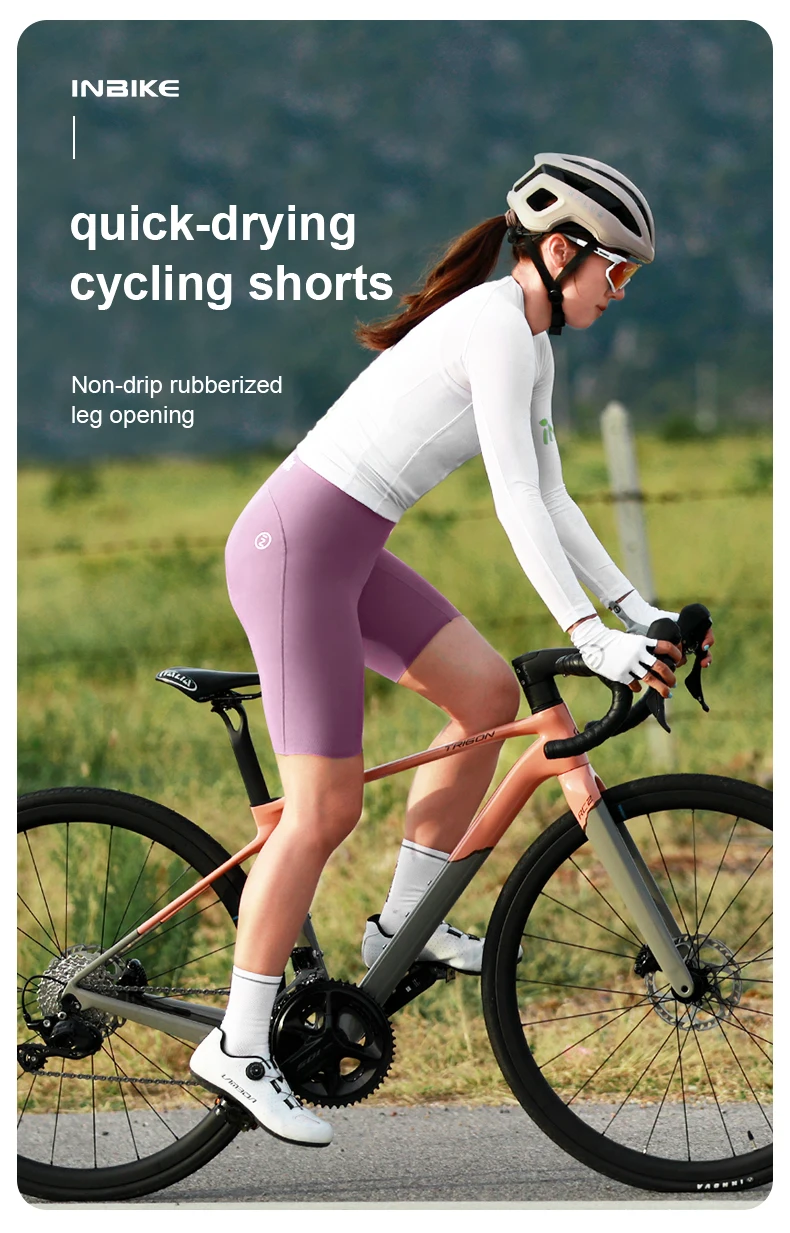 INBIKE Neue Sommer-Radlerhose für Damen, gepolsterte MTB-Fahrradhose mit Taschen, Radsport-Shorts für Frauen – Detail 1