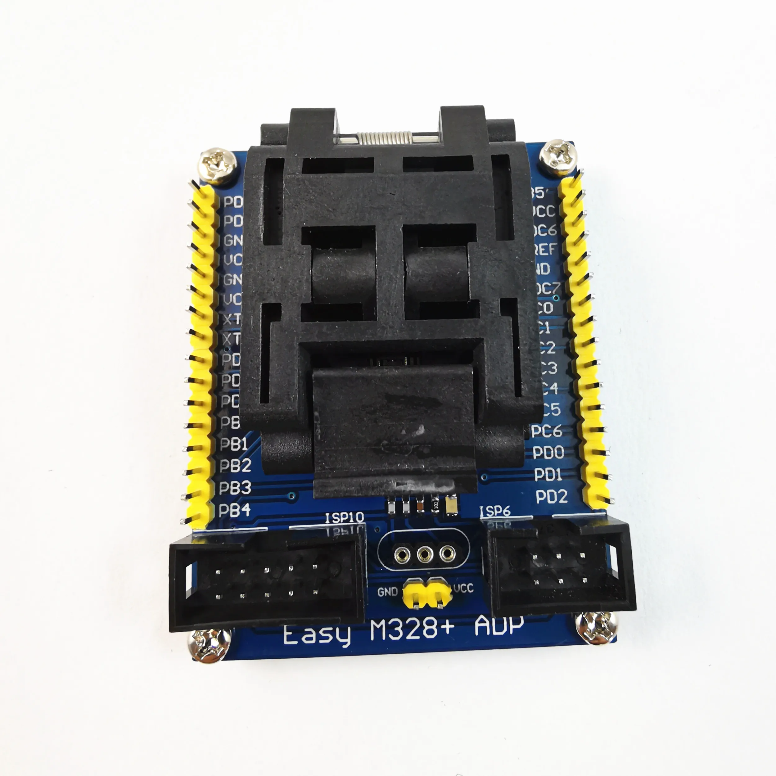 ATMEL AVR Chips ATMega8/48/88/168/328P Series LQFP32 a AVRISP 10P/6P adaptador de interfaz-Easy M328 + adaptador ADP