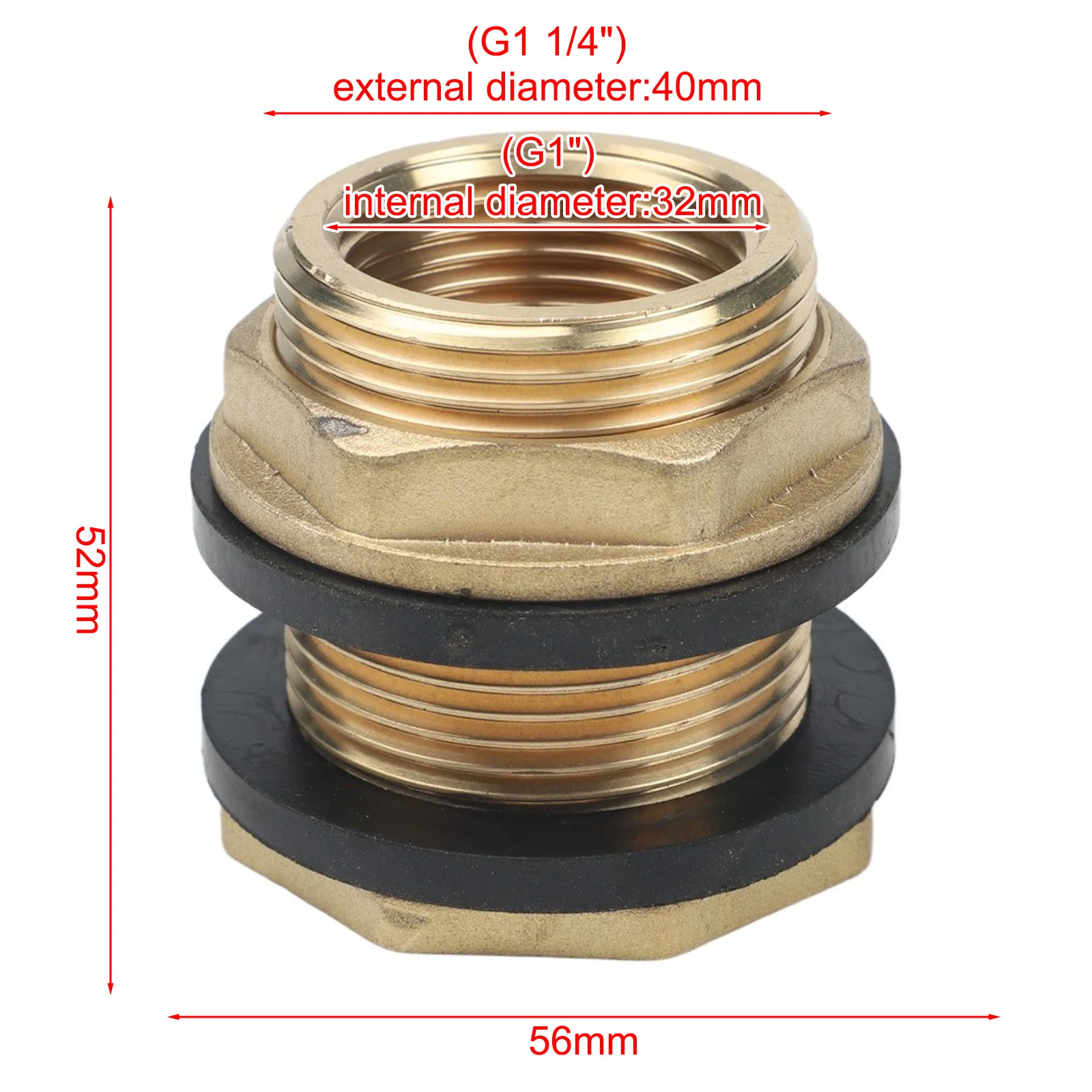 For Garden Use Brass Bucket Connector Tank Connection Fitting Compatible With for ibc Tanks Crafted From Brass For Water Bins