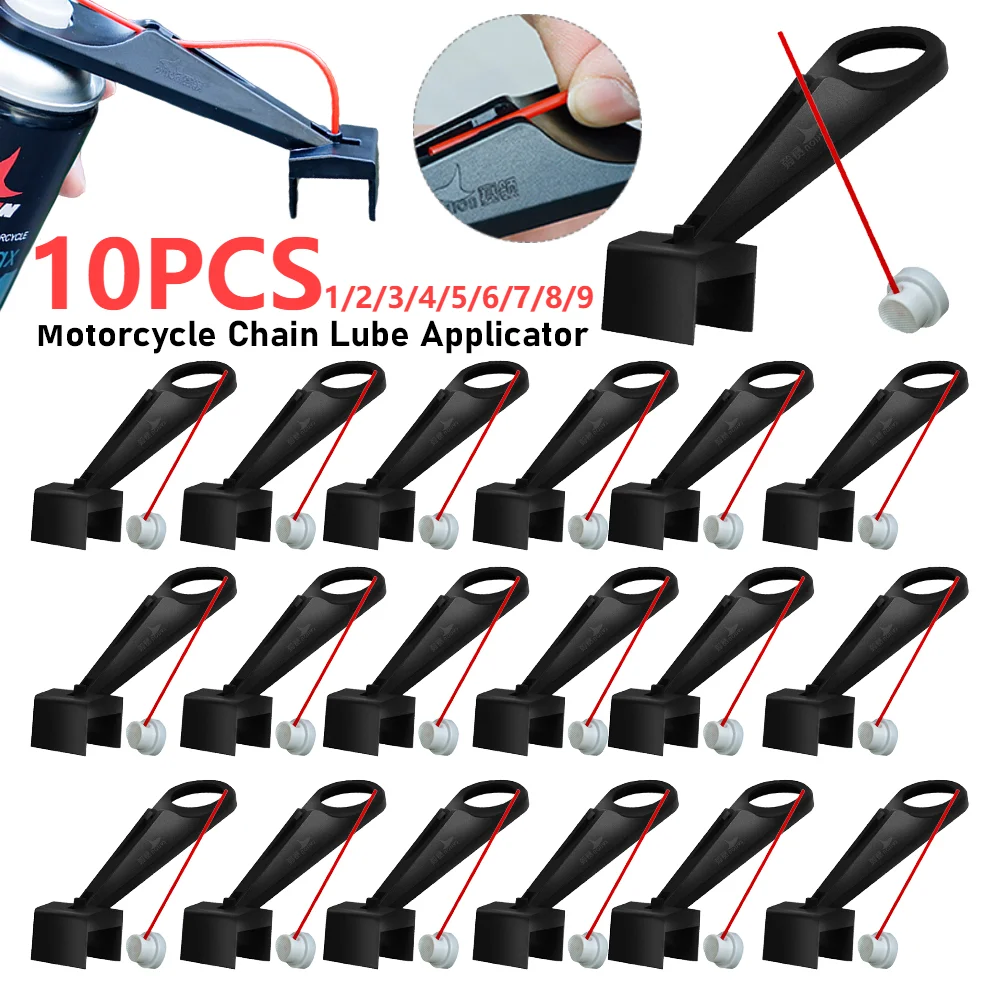 Lubricant Straw Holder Positioner Applicator Mess-Free Chain Wax Chain Cleaner Attachment Motorcycle Chain Oil Applicator