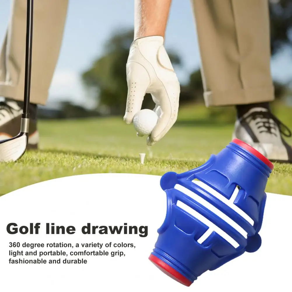 Lightweight Golf Ball Liner Portable Aiming Reusable Golf Ball Three Line Marker Drawing Tool  Golf Ball Marker Marking