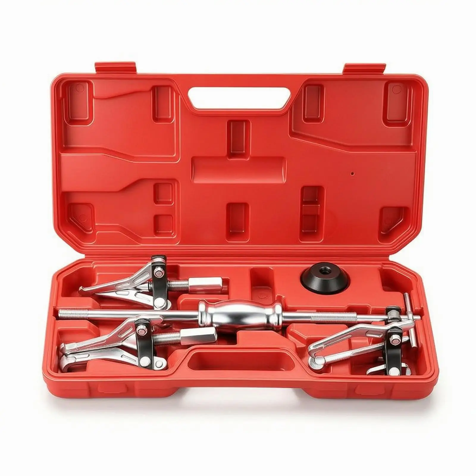 Bearing Puller with Storage Case Professional Grade Carbon Steel Tool Kit for Removing Gears Bushings in Demanding Workshop