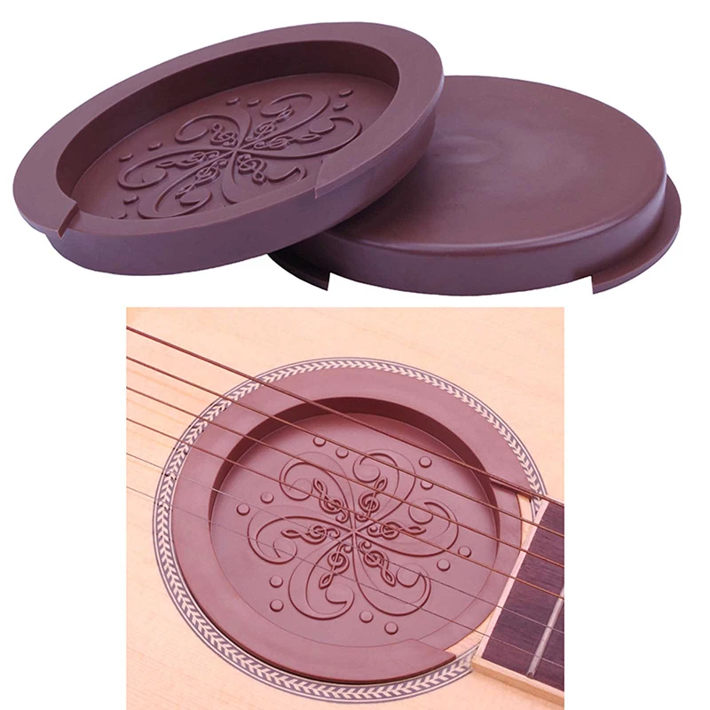 Silicone Acoustic Guitar Soundhole Cover Weak Sound Buffer Plug Guitar Hole Muter Silencer Guitar Accessory Buffer Stop Plug