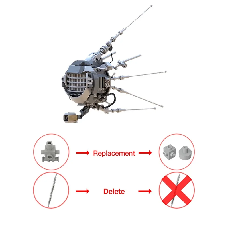 نموذج روبوت MOC Eyebot لبنات بناء ، روبوت معركة تجميع الطوب ، ألعاب تعليمية إبداعية ، هدية الحلي للأطفال