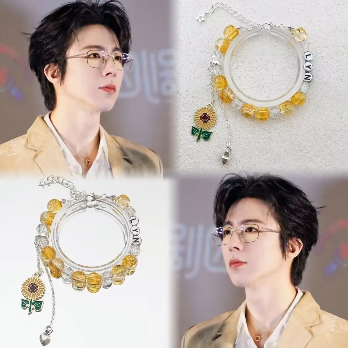 ليو يونينغ يدعم التصميم الأصلي لسوار عباد الشمس، هدية أفضل صديق للطلاب، سوار محيطي عالي القيمة