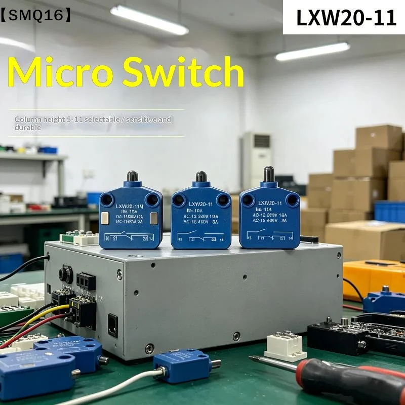 LXW20-11/M Limit Switch Stroke PUSH Slug Column Micro Travel Silver Contact Blue 16A 1NO 1NC【SMQ】