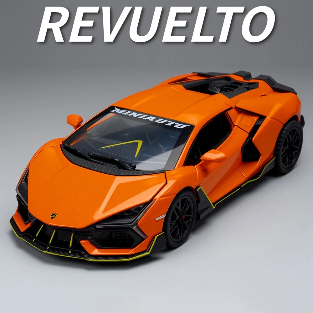 รถของเล่นรุ่น 1:32 Revuelto Mansory Countach LBWK ตัวถังโลหะ ยางยาง ล้อเลียนแบบเหมือนจริง ของตกแต่ง