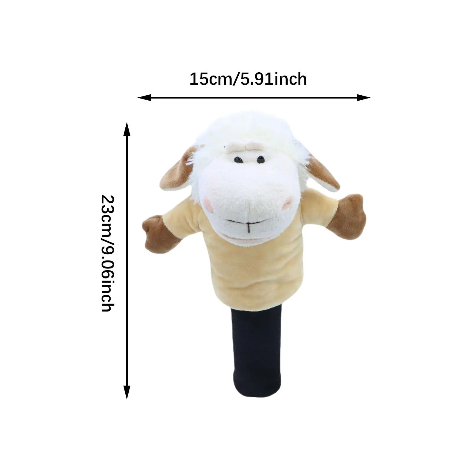 

Golf Wood Headcover Cartoon Animal Plush Protective Sleeve Novelty Golf Club Protection Pad for Fairway Woods