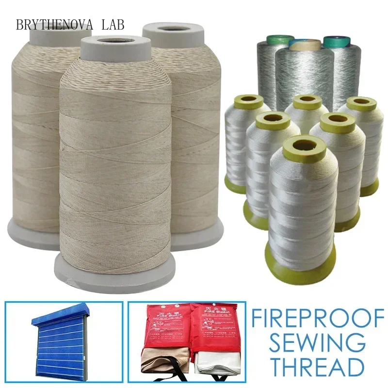 Glass Fiber Sewing Thread - Heat Resistant to 550 Retardant Flame Cord (0.25/0.5/0.7Mm) for High-temperature Applications