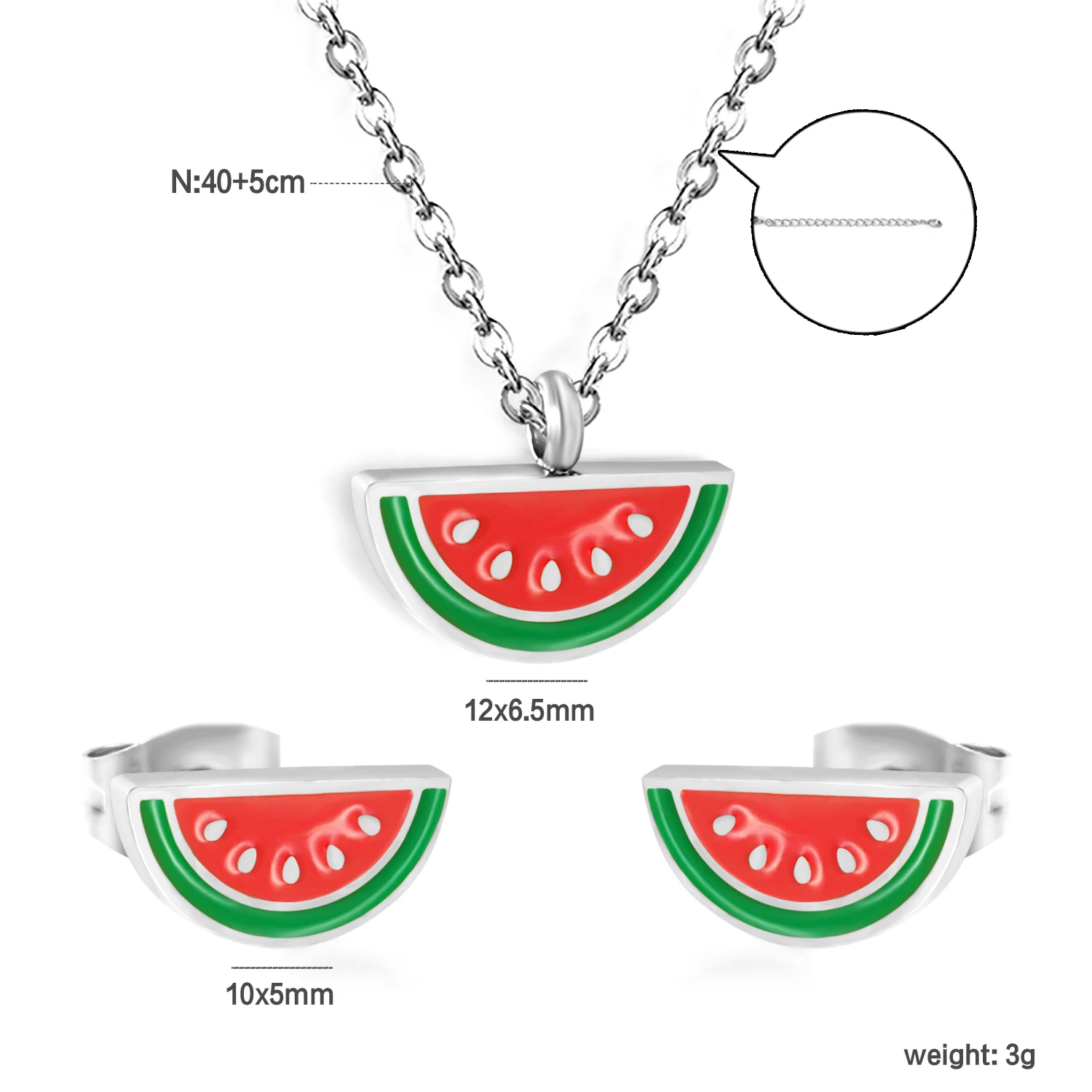 Women's Circular Shell Necklace & Earring Set, Wedding Party
