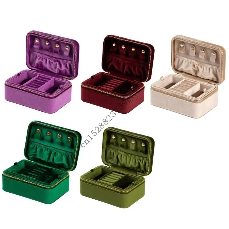

D0UF Travel Bracelet Display Box Jewelry Storage Box Elegant Jewelry Case Jewelry Organizers for Earring Rings Necklace