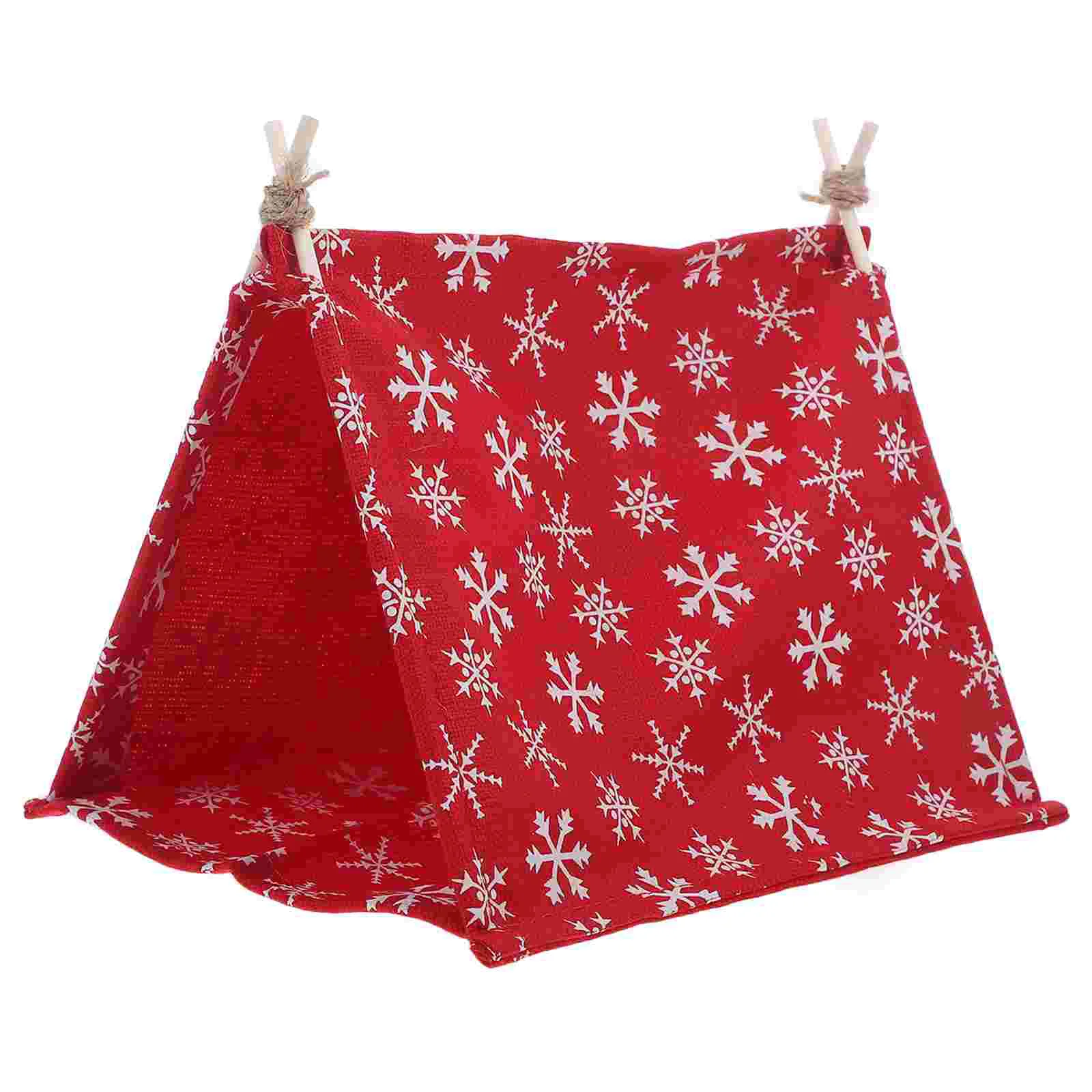 Camping Tent Tents Toys Mini House Furniture Miniature Polyester Accessory Accessories Pet Model Wood Scenes Decor