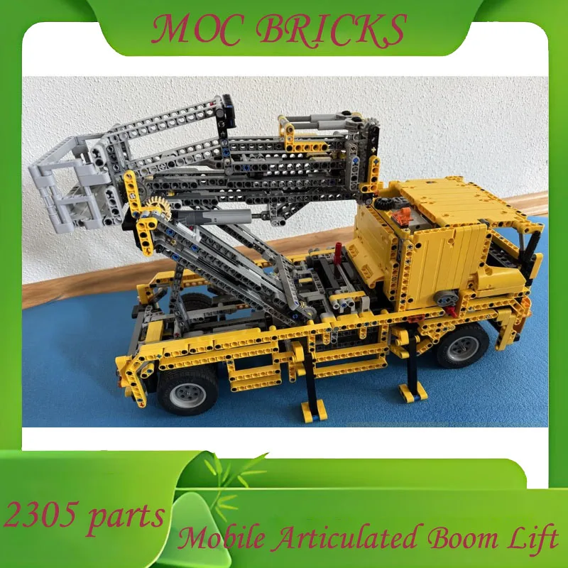 تخصيص 2305 أجزاء MOC المحمول مفصلية بوم رفع DlY الجمعية ألعاب البناء للأطفال هدايا عيد الميلاد